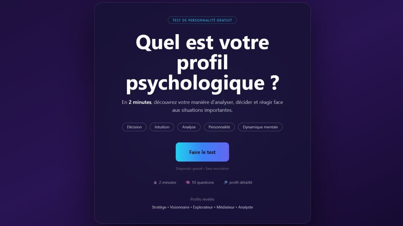 Miniature du projet Personality Scan